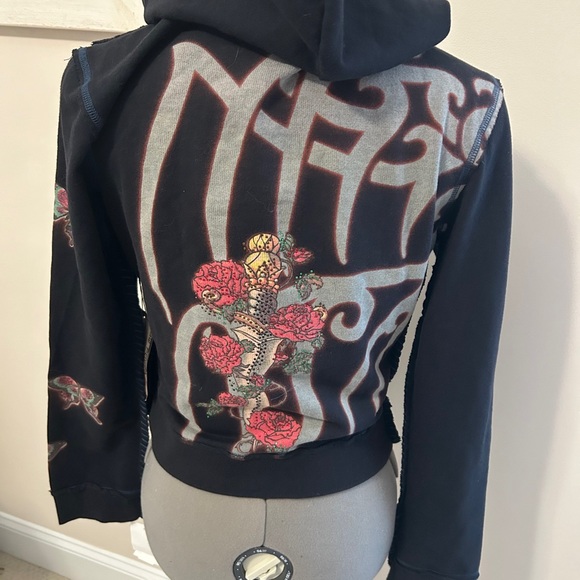 Woman’s Raw Hoodie. Beautiful art work! NWT. Made in USA - Picture 7 of 12